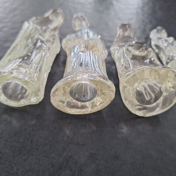 Vintage‎ Clear Resin Nativity Figurines Set Of 5 - Picture 5 of 8